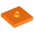 Lego NEW - Plate Modified 2 x 2 with Groove and 1 Stud in Center (Jumper)~ [Orange]
