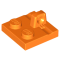 Lego NEW - Hinge Plate 2 x 2 Locking with 1 Finger on Top~ [Orange]