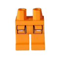 Lego NEW - Hips and Legs with Black Pockets Outline with White Flaps Pattern~ [Orange]