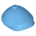 Lego NEW - Minifigure Headgear Hat Flat Cap~ [Medium Blue]