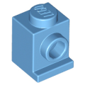 Lego NEW - Brick Modified 1 x 1 with Headlight~ [Medium Blue]