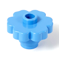 Lego Used - Plant Flower 2 x 2 Rounded - Open Stud~ [Medium Blue]