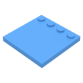 Lego NEW - Tile Modified 4 x 4 with Studs on Edge~ [Medium Blue]