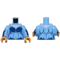 Lego NEW - Torso Female Dark Blue Chest Feathers and Bright Pink Neck Pattern / Medi~ [Medium Blue]