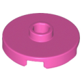 Lego NEW - Tile Round 2 x 2 with Open Stud~ [Dark Pink]