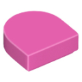 Lego NEW - Tile Round 1 x 1 Half Circle Extended~ [Dark Pink]