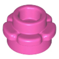 Lego NEW - Plate Round 1 x 1 with Flower Edge (5 Petals)~ [Dark Pink]