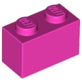 Lego NEW - Brick 1 x 2~ [Dark Pink]