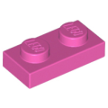 Lego NEW - Plate 1 x 2~ [Dark Pink]