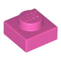 Lego NEW - Plate 1 x 1~ [Dark Pink]