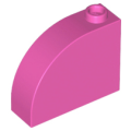 Lego NEW - Slope Curved 3 x 1 x 2 with Hollow Stud~ [Dark Pink]