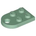 Lego NEW - Plate Modified 2 x 3 with Hole~ [Sand Green]