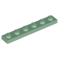 Lego NEW - Plate 1 x 6~ [Sand Green]