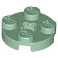 Lego NEW - Plate Round 2 x 2 with Axle Hole~ [Sand Green]