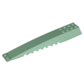 Lego Used - Wedge 16 x 4 Triple Curved with Reinforcements~ [Sand Green]