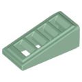 Lego NEW - Slope 18 2 x 1 x 2/3 with Grille~ [Sand Green]