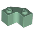 Lego NEW - Brick Modified Facet 2 x 2~ [Sand Green]