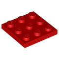 Lego NEW - Plate 3 x 3~ [Red]