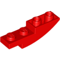 Lego NEW - Slope Curved 4 x 1 Inverted~ [Red]