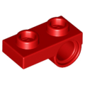 Lego NEW - Plate Modified 1 x 2 with Pin Hole on Bottom~ [Red]