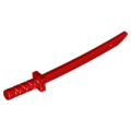 Lego NEW - Minifigure Weapon Sword Shamshir/Katana (Square Guard) with CappedPommel and Hol~ [Red]