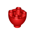 Lego NEW - Brick Round 2 x 2 Dome Bottom with Studs~ [Red]