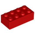 Lego Used - Brick 2 x 4~ [Red]