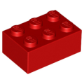 Lego NEW - Brick 2 x 3~ [Red]