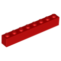 Lego Used - Brick 1 x 8~ [Red]