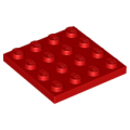 Lego Used - Plate 4 x 4~ [Red]
