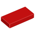 Lego NEW - Tile 1 x 2~ [Red]