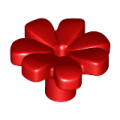 Lego NEW - Plant Flower with Bar and Small Pin Hole~ [Red]