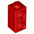 Lego NEW - Brick Modified 1 x 1 x 1 2/3 with Studs on Side~ [Red]