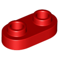 Lego NEW - Plate Round 1 x 2 with Open Studs~ [Red]