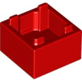 Lego NEW - Container Box 2 x 2 x 1 - Top Opening with Flat Inner Bottom~ [Red]