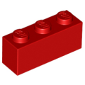 Lego NEW - Brick 1 x 3~ [Red]