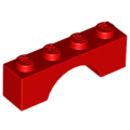 Lego Used - Arch 1 x 4~ [Red]