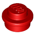 Lego Used - Plate Round 1 x 1~ [Red]