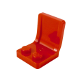 Lego Used - Minifigure Utensil Seat / Chair 2 x 2 with Center Sprue Mark~ [Red]