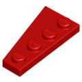 Lego NEW - Wedge Plate 4 x 2 Right~ [Red]