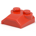 Lego Used - Slope Curved 2 x 2 x 2/3 with 2 Studs and Curved Sides Lip End~ [Red]