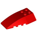 Lego Used - Wedge 6 x 4 Triple Curved~ [Red]