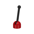 Lego Used - Antenna Small Base with Black Lever (4592 / 4593)~ [Red]