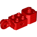 Lego Used - Technic Brick Modified 2 x 2 with Axle Hole Rotation Joint Ball Half Vertical an~ [Red]