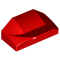 Lego Used - Slope Curved 1 x 2 x 2/3 Wing End~ [Red]