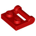 Lego NEW - Plate Modified 1 x 2 with Bar Handle on Side - Closed Ends~ [Red]