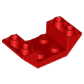 Lego NEW - Slope Inverted 45 4 x 2 Double with 2 x 2 Cutout~ [Red]