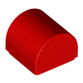 Lego NEW - Slope Curved 1 x 1 x 2/3 Double~ [Red]