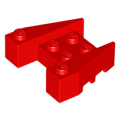 Lego NEW - Wedge 3 1/2 x 4 with Stud Notches~ [Red]