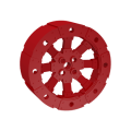 Lego Used - Wheel Wagon Viking with 12 Holes (55mm D.)~ [Red]